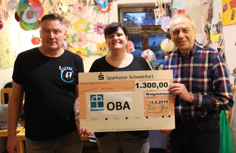 1300 Euro Spende für die OBA